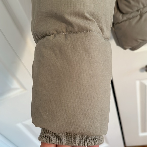Beige/Grey Zara Puffer Jacket in Size L - Picture 6 of 6